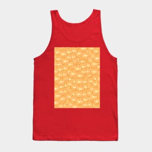 All Over Orange Citrus Slice Pattern Tank Top